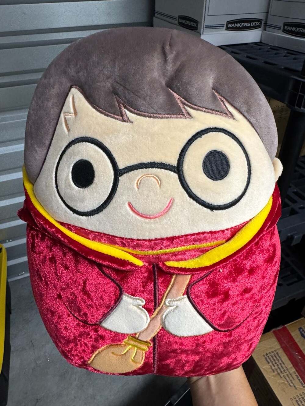 Squishmallows Harry Potter in Quidditch Robe with Broom Plush Toy 10-Inch